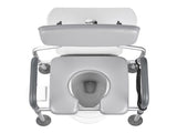 Bedside Commode Chair, 227 kg Capacity, 4-in-1 Portable Toilet and Raised Toilet with Padded V952-WLKBSLRZD500Y4MTK001V0
