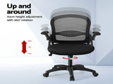 Artiss 2x Mesh Office Chair Computer Gaming Desk Chairs Work Study Mid Back OCHAIR-L-2013-BKX2