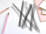 100Pcs Black Loose Leaf Binder Binding Wire for School and Office Use, Back to School Supplies V1192-AZ-W-30632