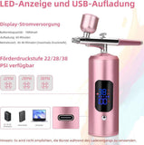 Wireless Airbrush Machine with USB Charging 3 Speed Modes for Nail Art Cake Decorating and Painting, V1188-MS-325-0103