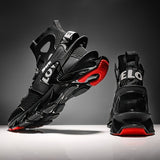 Men'S Casual Shoes Blade Style Shoes Breathable Sports Shoes Shock Absorbing - Black - Size 48 V1106-919-10345-BLK-48