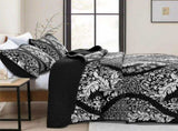 Black Damask Boho Serenity Bedspread Coverlet 3 Piece Set V745-AC081714Q13U