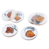 Resin Pine Coasters Heat Resistant Placemats Drink Mat Tea Coffee Cup Pad Decor Tea Sets Accessories V1294-YM0901-3118200105211