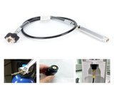 36in Black CO2 Soda Hose Adapter Kit CGA320 TR214 Dual Thread Good Sealing with Mounting Hardware V1294-YM0901-3113210018111