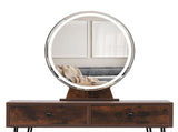 Levede Dressing Table LED Light Strip Brown VM1024-BR