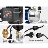 Giantz Garden Water Jet Pump High Pressure 1100W Tank Rain Farm Irrigation Black PUMP-JET-2300-TPC