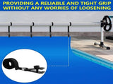 24 Pcs Pool Cover Reel Attachment Kit, Inground Swimming Pool Cover Straps and Clips, V1259-DP01-A-3391