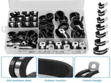 68PCS Cable Clamp Kit Moisture Proof, Acid Resistant, Rust Resistant for boats, Industrial use, V1366-AZ2-W-15555