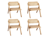 Levede 4X Dining Chairs Foldable Accent CH1080-2-NTX2