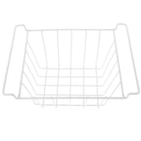 White Metal Freezer Baskets Wire Storage Bins for Efficient Organizing V1192-AZ-W-24831