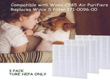 HEPA replacement filter S for C545, only replacing 1712-0096-00, 3 packs of filters V1366-AZ2-W-14452