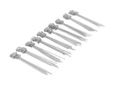 100PCS Ground Nail Galvanized Iron Rust Proof Artificial Turf Stakes for Weed Barriers Tent Garden V1294-YM0706-3111230171111
