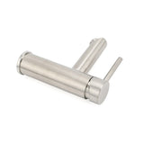 WELS Kitchen Laundry Round Basin Mixer Vanity Sink Faucet Tap Nickel Brushed Set V1233-KRD101N