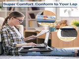 Portable Laptop Desk with Device Ledge, Mouse Pad and Phone Holder for Home Office V178-85361