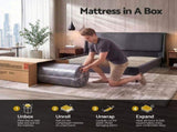Giselle 25cm Double Memory Foam Mattress Gel Infused Foam Removable Cover FOAM-D-MFM-ECLIPSE-H025-D