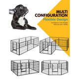 i.Pet 32" 8 Panel Dog Playpen Pet Exercise Cage Enclosure Fence Play Pen PET-DOGPLAYPEN-H80