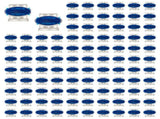 100 Pack 3 Wire Connectors Electrical IDC 314-BOX Pigtail Connectors for 22-14 AWG Cables V1258-DP02-C-3310