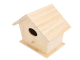 Bird House Paintable Unfinished Wood Bird Breeding Nesting Box for Pet Birds Rest Relax V1294-YM0901-3111240209311