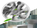 42W 220V Wall Mounted Exhaust Fan Low Noise Home Bathroom Kitchen Garage Air Vent Ventilation V1294-YM0901-JY04920