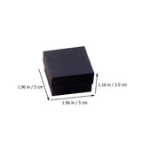 Black Kraft Paper Jewelry Box Durable Storage for Small Jewelry 72Pcs V1192-AZ-W-31665