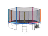 Everfit 14FT Kids Trampoline Rebounder with Enclosure Net Storage Bag TRAMPO-C-14FT-MC-ABC