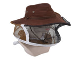 Beekeeper Cowboy Hat Tightening Design Breathable Mesh Beekeeping Veil Hat for Beekeepers Fishermen V1294-YM0523-3111220084311