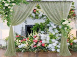 1 Pcs Wedding Party Props Veil Background Decoration Background Cloth V1294-YM0523-220330LD0511