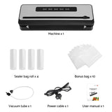 Devanti Food Vacuum Sealer Machine Sealing Cutter 4 Modes Storage Bags 4 Rolls FVS-32-BAG-15X2