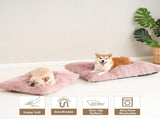 Luxury Long Plush Pet Bed Mat Faux Fur Crate Pad 125x85cm Dark Grey XXXL Soft Warm Cushion for Giant V888-ELOSUNG44599