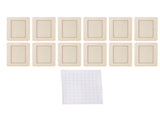 12pcs Wooden Photo Frame 7.5 X 5.5in Decorative DIY Wood Picture Frame Craft Kit for Painting Arts V1294-YM0901-3115240043211