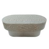 MOTHER OF PEARL SERENITY OVAL PEARL COFFEE TABLE V742-VC2