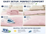 CARLA HOME Baby Play Mat 200x300cm, Thick Foam Crawling Mat, Infants, Pink V178-36552
