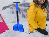 Car Emergency Shovel Blue Ergonomic Handle for Winter Snow Removal V1192-AZ-W-32954