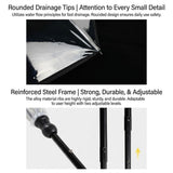 C-Handle Pet Umbrella with Leash Hook Hands-Free Transparent Rain Protection for Dogs & Cats, V1341-ZY-BFFSLZLP-TRANSPARENT