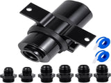 Inline Filter 10 Micron with 6AN 8AN 10AN Adapter,50MM Universal Bracket Clamp,10 Micron Inline V1258-DP02-C-2769