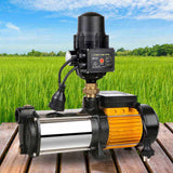Giantz Garden Water Pump High Pressure 2000W Max 4-Stage Tank Irrigation Transfer Booster Pump Black PUMP-ST4-20-OG-TPC