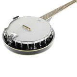 Karrera 6-String Resonator Banjo - Black 6S-BANJO-BK