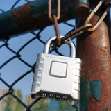 Heavy Duty Combination Padlock,Large Outdoor Padlock High Security Weatherproof,Design of Hidden V1192-AZ-W-16023