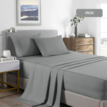 Royal Comfort Bamboo Cooling 2000TC Sheet Set - Single - Mid Grey ABM-10002297