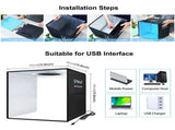 40CM Portable Photo Studio LED Light Tent Bar Cube Soft Box Room Photography V201-ELYEWUBLETC007