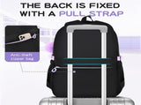 Girly 3-Piece Spine-Protecting Backpack Set Durable Nylon Water-Resistant & Lightweight, Large V1232-SJTSB-002