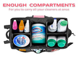 Gray Cleaning Kit - Multi-Purpose Cleaning Supplies Organizer Bag V1192-D57