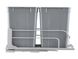 Pull-Out Trash Can, 27 QT x2 Double Under Mount Kitchen Waste Container, Heavy Duty Garbage V952-CFLJTDTHSST5PSCNSV0