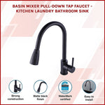 Basin Mixer Pull-Down Tap Faucet -Kitchen Laundry Bathroom Sink V63-826251