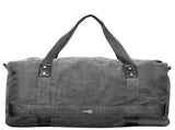 FIB 52cm Canvas Travel Duffle Bag Casual Duffel - Black V563-A1205C-BLACK