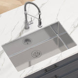 VEVOR Kitchen Sink, 304 Stainless Steel Drop-In Sinks, Undermount Single Bowl Basin with V952-QRSSCTSPDCY30XG7MV0