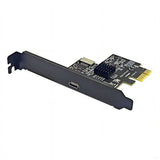 PCI-E 1X to Type-E Type-C Expansion Card USB3.2 GEN2 10Gbps ASM3142 Chip PCI-E to USB-C Adapter V1366-AZ2-W-16372