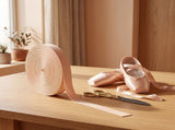 2-Pack Khaki Pointe Shoe Elastic Straps, Comfortable Stretch Bands for Ballet, Dance, and V1366-AZ2-W-20336