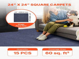 Carpet Tiles 610x610 mm, 15 Pack Peel and Stick Carpet Square Rug, Self Adhesive Commercial Floor V952-ZZFKDT2424INX4DTI001V0
