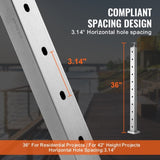VEVOR Cable Railing Post Level Deck Stair Post 36 x 0.98 x 1.97" Cable Handrail Post Stainless Steel V952-LGZYY91.42.551C3JV0